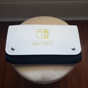 Nintendo Switch & Lite Soft Pouch Bag Felt Cloth Storage CarryCase Buttons